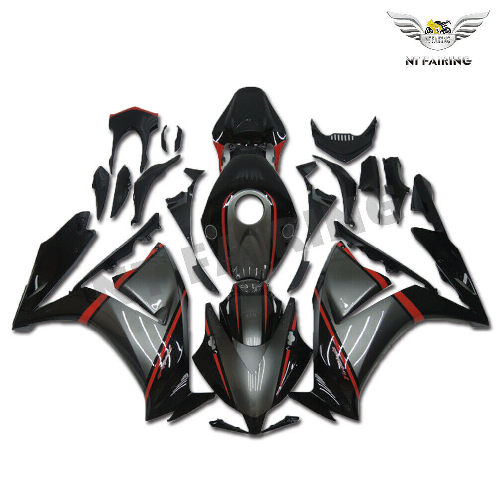 NT Fairing Fit for Honda 2012-2016 CBR1000RR N024- Grey Black | ABS Injection, US Stock