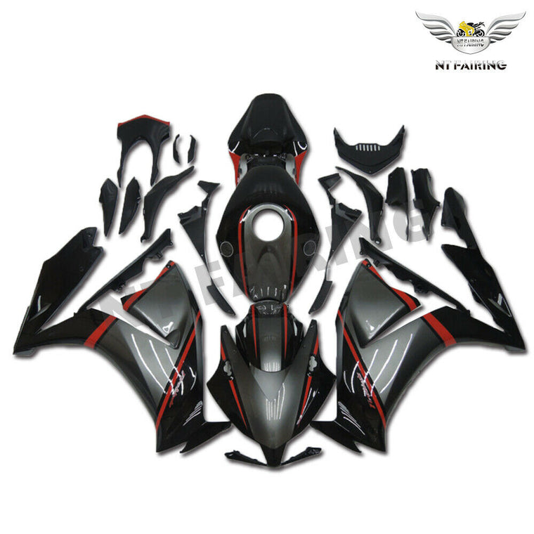 NT Fairing Fit for Honda 2012-2016 CBR1000RR N024- Grey Black | ABS Injection, US Stock