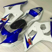 MS Injection Mold White Blue ABS Fairing Fit for  2003-2004 GSXR 1000 o013