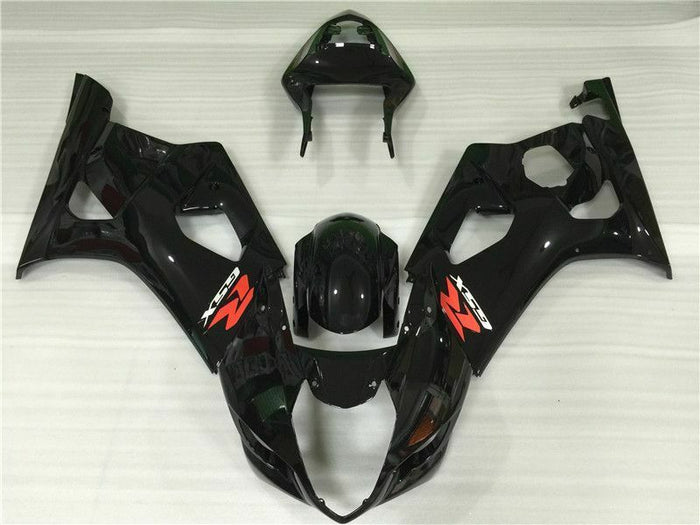 MS Injection Mold Glossy Black Fairing Fit for  2003-2004 GSXR 1000 n055