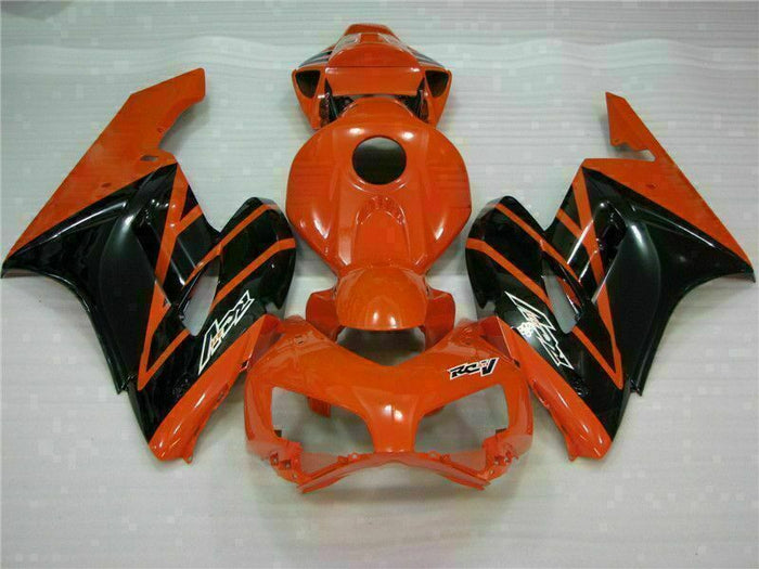 MS Injection Fairing Orange Black Fit for ABS Honda CBR1000RR 2004-2005 u085