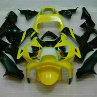 MS Injection Fairing  Black Yellow Kit Fit for ABS Honda CBR929RR 2000-2001 u06