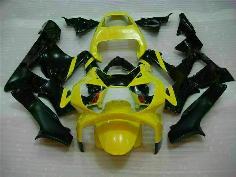 MS Injection Fairing Black Yellow Kit Fit for ABS Honda CBR929RR 2000-2001 u06