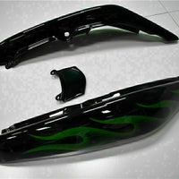 MSA Fit for  Ninja 650R 2006-08 ER6F Green Flame Fairing Kit ABS t003
