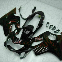 MS Red Flame Fairing Injection Fit for Honda 1999-2000 CBR600 F4 ABS Plastic u034