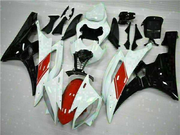 MSB Injection Kit White Plastic Fairing Fit for Yamaha 2006-2007  YZF R6 g041