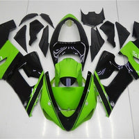 NT Green Black Injection Molded Fairing Fit for 2005 2006 636 ZX6R ABS Set e04A