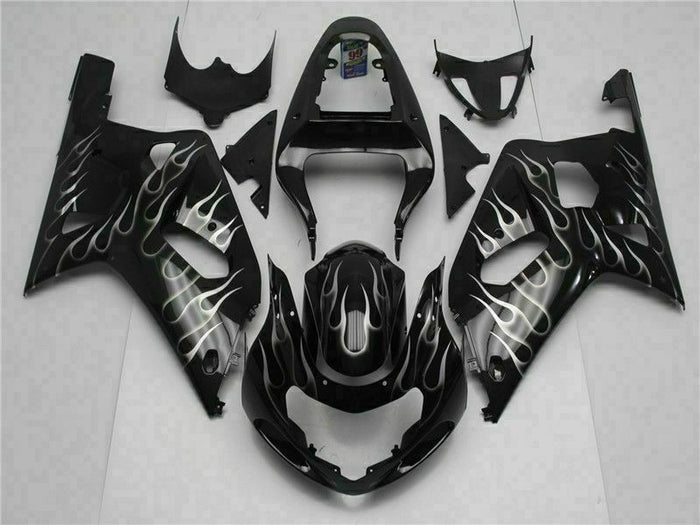 MSB Injection Mold Black Fairing Set Fit for  2001-2003 GSXR 600 750 n078