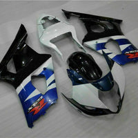 MS Injection White Blue Black Kit Fairing Fit for  2003-2004 GSXR1000 p036