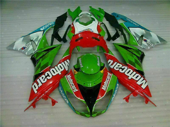 MSA Injection Fairing Fit for  2009-2012 ZX6R Plastic With Seat Cowls t039-T