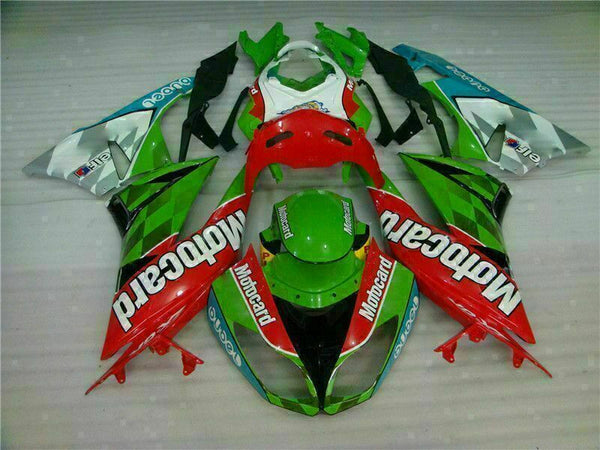 MSA Injection Fairing Fit for  2009-2012 ZX6R Plastic With Seat Cowls t039-T