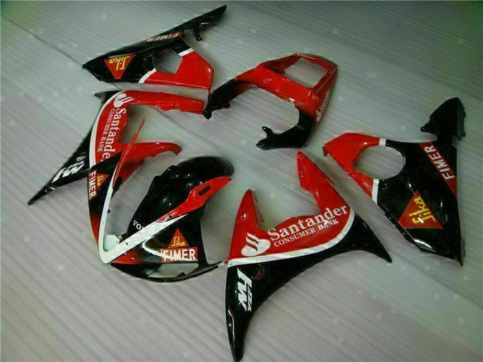 MS Injection ABS Black Red Fairing Fit for Yamaha YZF 2003-2005 R6 & 06-09 R6S g031