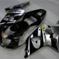 MS Injection Mold Silver Black Fairing Fit for  2000-2002 GSXR 1000 n001