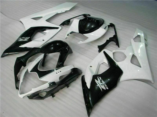 MS Injection Plastic White Black Fairing Fit for  2005-2006 GSXR 1000 p041