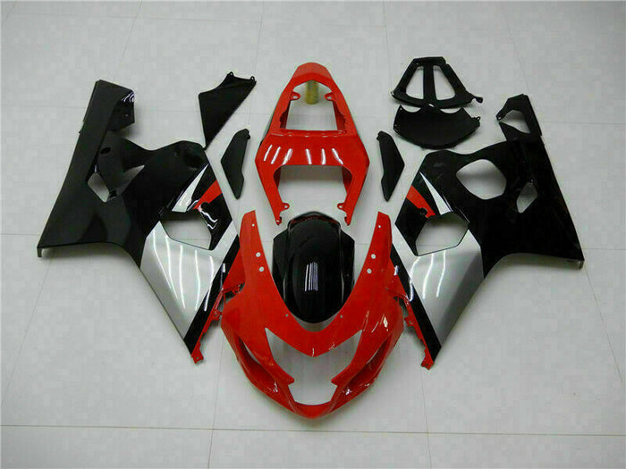 MS Injection Kit Red Black Fairing Fit for  2004 2005 GSXR 600 750 n008h
