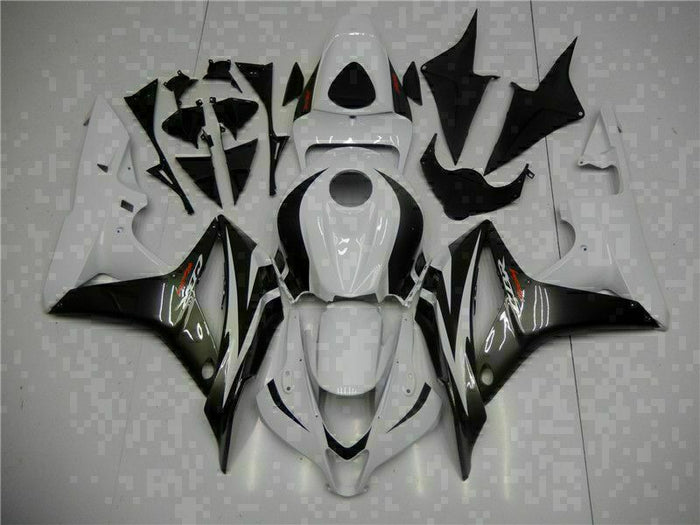 MSA Injection  White Black Fairing Kit Fit for Honda 2007-2008 CBR600RR u072