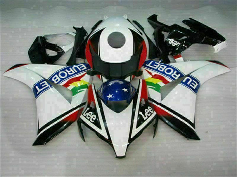 NT Fairing Fit for Honda 2008-2011 CBR1000RR U028- White Red | ABS Injection