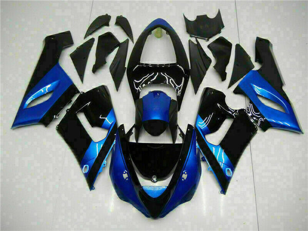 MSA Fit for  Ninja 2005-2006 ZX6R 636 Plastics Blue Injection Fairing s005