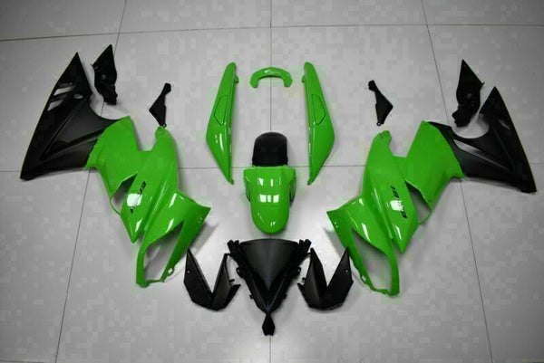 MSA Fit for  Ninja 650R 2009-2011 ER6F Plastic Green Black Fairing t003