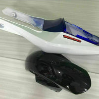 MS Injection Mold White Blue ABS Fairing Fit for  2003-2004 GSXR 1000 o013