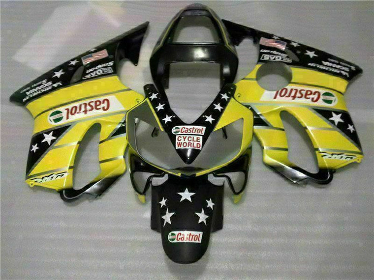 MS Injection Fairing Yellow Black Fit for Honda 2001-2003 CBR600 F4I u041