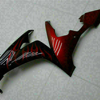 MSB Injection Kit Red Flame Plastic Fairing Fit for Yamaha 2004-2006 YZF R1 j006