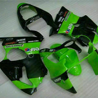 MS Fit for  2000-2002 ZX6R Plastic Green Kit Injection Fairing ABS t004-th