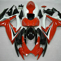 MSB Injection Red White Fairing Set Fit for  2006 2007 GSXR 600 750 o023z