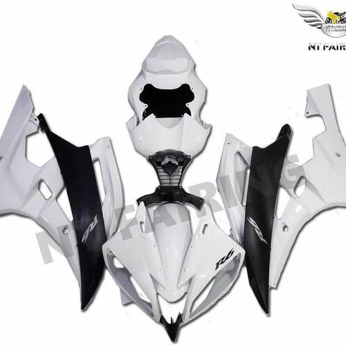 MS Injection Mold White Plastic Fairing Fit for Yamaha 2006-2007 YZF R6 j001