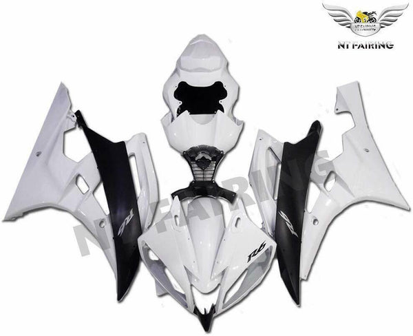 MS Injection Mold White Plastic Fairing Fit for Yamaha 2006-2007 YZF R6 j001