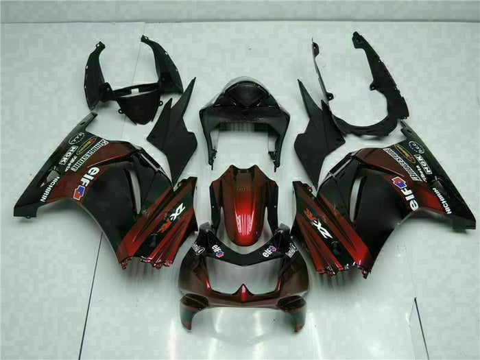 MS Fit for  2008-2012 EX250 250R Plastic Black Injection Fairing t049-T