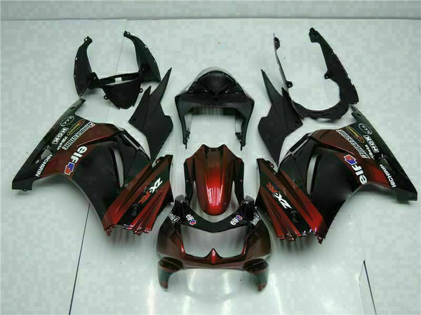 MS Fit for  2008-2012 EX250 250R Plastic Black Injection Fairing t049-T