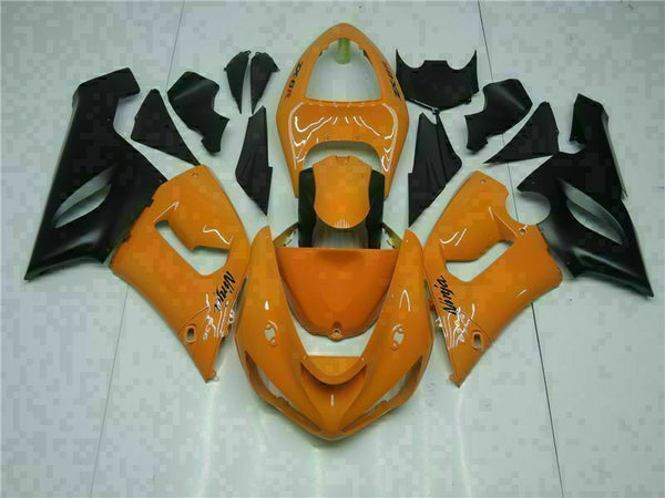 Fit for  Ninja 2005-2006 ZX6R 636 Orange New Injection Fairing Kit t014T