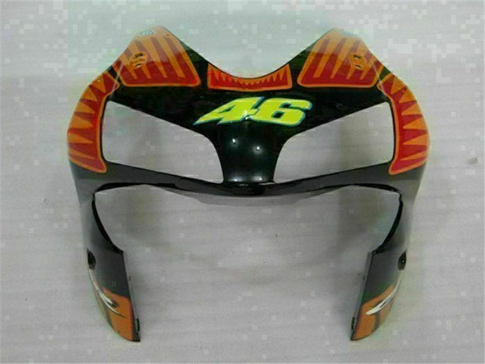 MSA Injection Orange Green Plastic Fairing Fit for Honda 2003-2004 CBR600RR u027