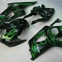 NT Injection Plastic Green Black Fairing Fit for  2003-2004 GSXR 1000 N047