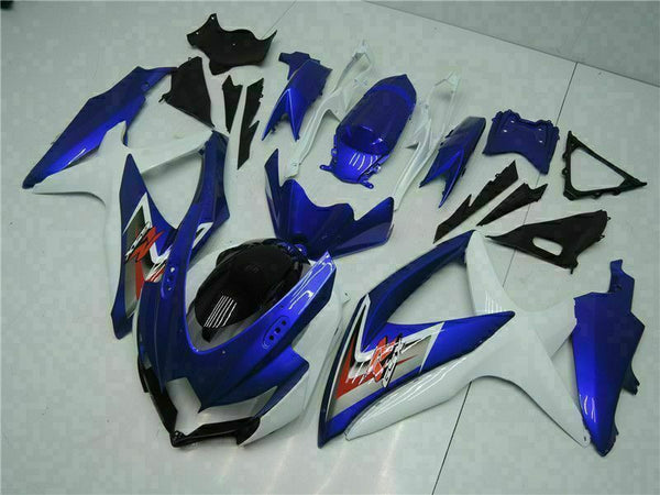 NT Injection Blue White Fairing Kit Fit for  2008-2010 GSXR 600 750 N062