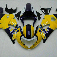 MSB Injection Mold Yellow Fairing Fit for  2001-2003 GSXR 600 750 r009