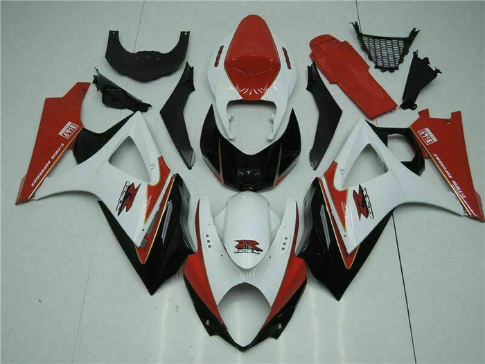 NT Injection Red White ABS Fairing Kit Fit for  2007-2008 GSXR 1000 N052