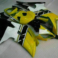 MS Injection Yellow White Mold Fairing Fit for Yamaha 2008-2016 YZF R6 g025