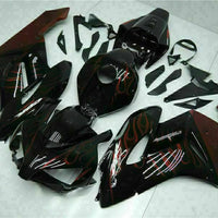 MS Injection Plastic Red Flame Fairing Kit Fit for Honda2004-2005 CBR1000RR u0120