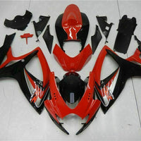 MSB Injection Mold Red Fairing Fit for  2006 2007 GSXR 600 750 n003