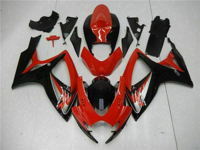 MSB Injection Mold Red Fairing Fit for  2006 2007 GSXR 600 750 n003