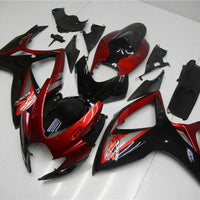 US STOCK NT Injection Red Black Fairing Fit for  2006 2007 GSXR 600 750 N103 Available in CA