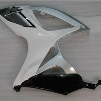 MSB Injection White Silver Fairing Fit for  2006 2007 GSXR 600 750 v085