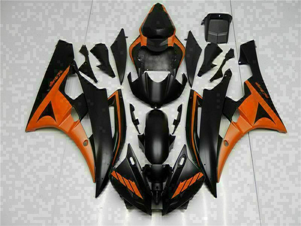 MS Injection Mold Orange Black Fairing Fit for Yamaha 2006-2007 YZF R6 g014