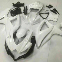 MSB Injection Mold White Fairing Set Fit for  2008-2010 GSXR 600 750 n014