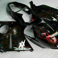 MS Injection Red Flame Fairing ABS Kit Fit for Honda 1996-2007 CBR1100XX u018