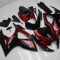 US STOCK NT Injection Red Black Fairing Fit for  2006 2007 GSXR 600 750 N103 Available in CA