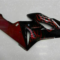 MS Injection Red Flame Black Fairing Kit Fit for Honda2004-2005 CBR1000RR u0124