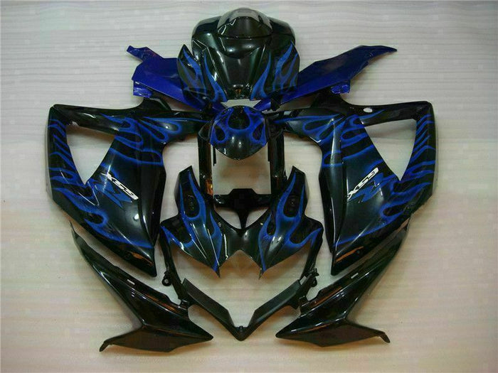 MSB Injection Mold Blue Black Fairing Fit for  2008-2010 GSXR 600 750 o041